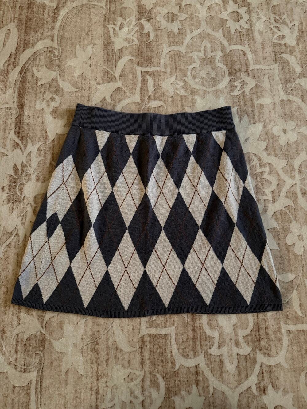 Y2k SO Plaid High Waisted Skirt